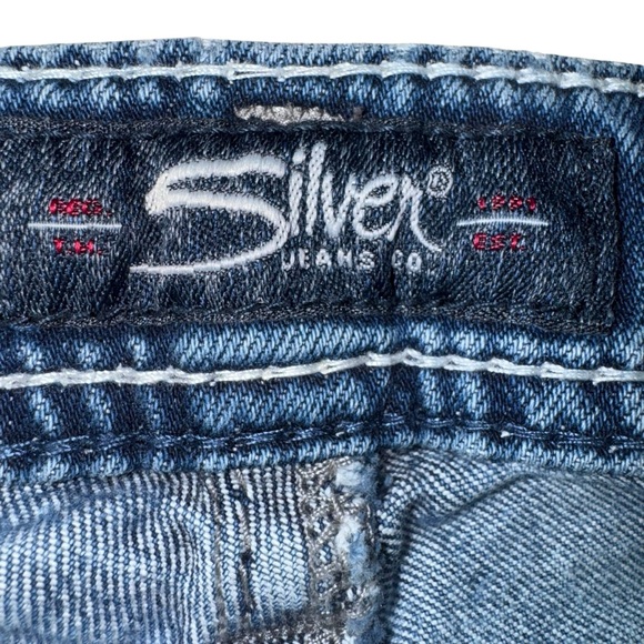 Silver Jeans Co. Suki High Baby Bootcut Jeans Sz 31x33 Medium Wash Denim - Picture 5 of 6